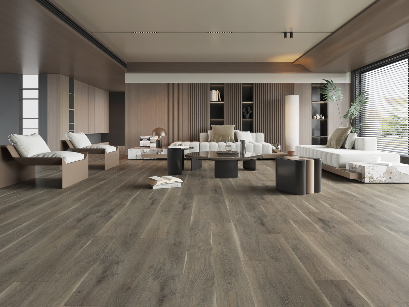 Silver Fox luxury vinyl plank swatch